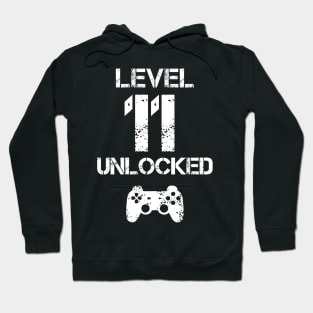 Level 11 Unlocked T-Shirt - 11th Birthday Gift Hoodie